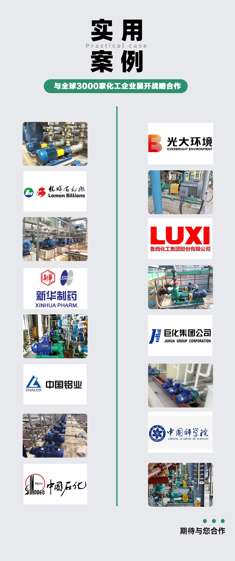 不锈钢磁力泵实用案例